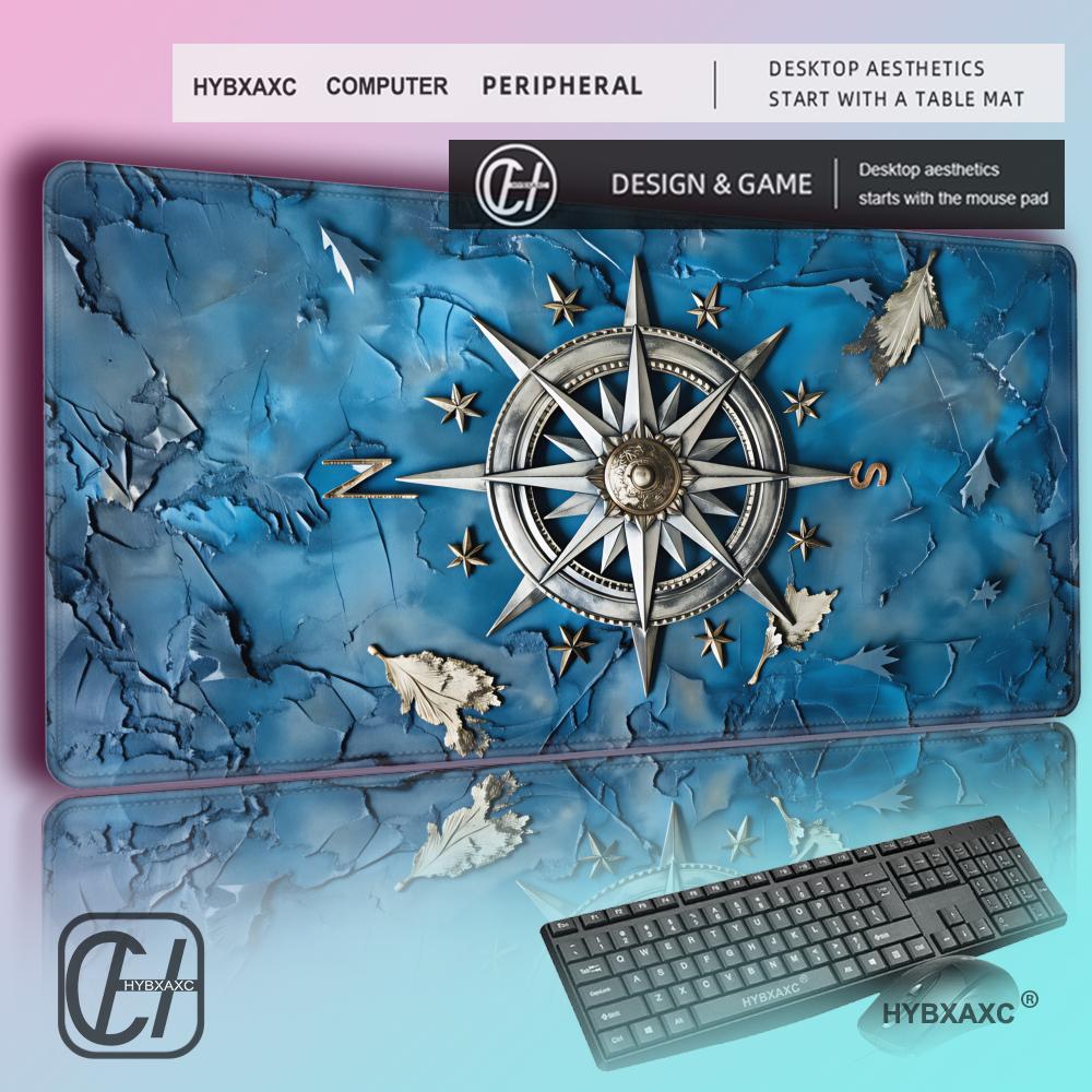 Laptop Accessories Design - HYBXAXC Vintage Steampunk Compass Design MousePad