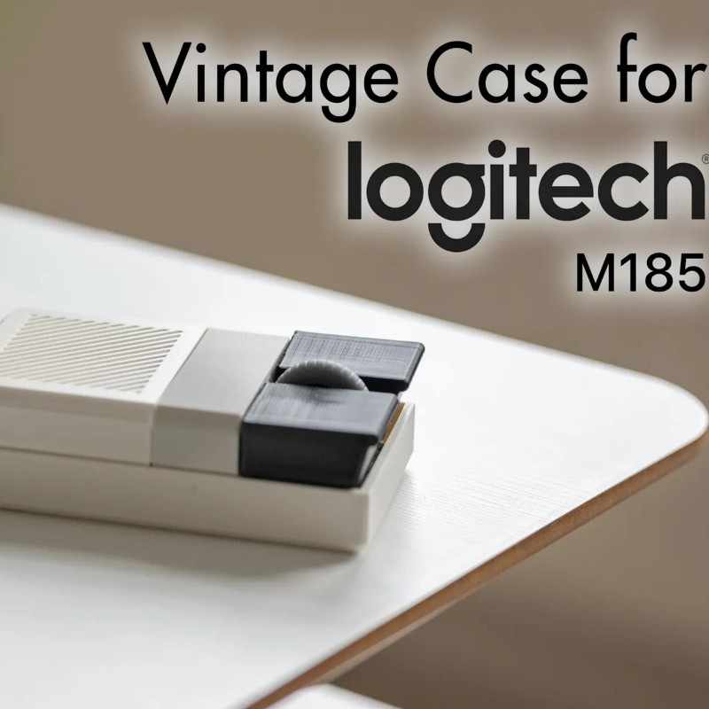 Laptop Accessories 3D Print - Mouse Nirkabel Retro Cetak 3D Kustom