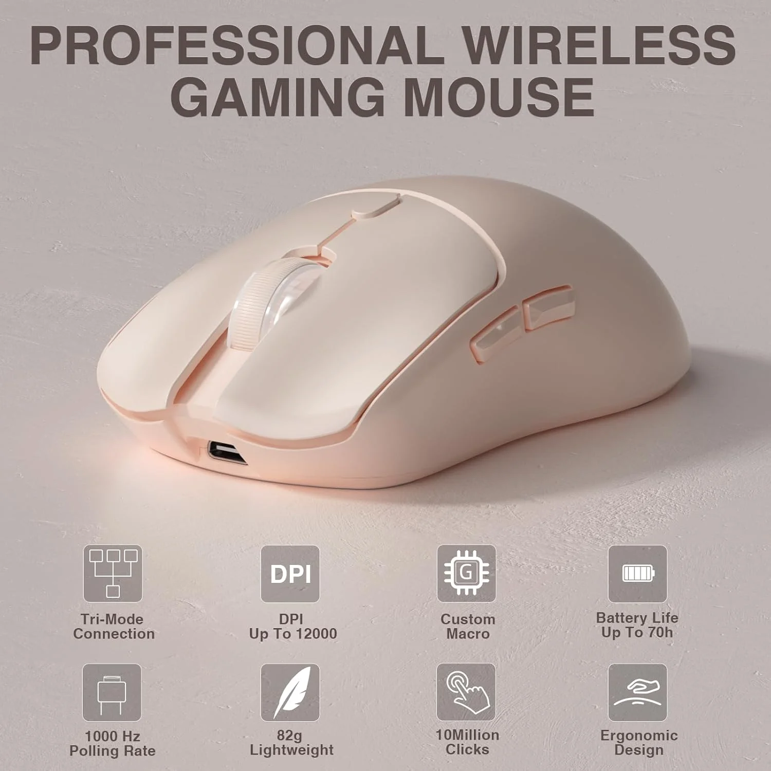 Laptop Accessories Gaming - AULA SC580X Mouse Gaming Nirkabel Tri-mode
