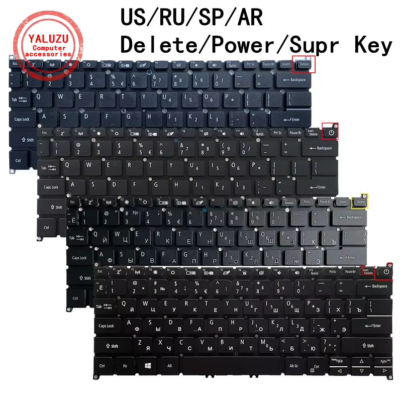 Laptop Accessories Acer - US/RU/SP/AR Keyboard Laptop untuk ACER A314-35