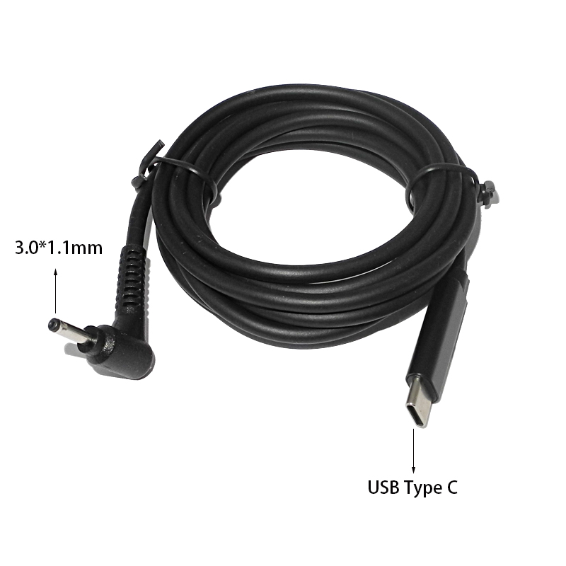 Laptop Lock Cable - USB Tipe C Ke DC 3.0X1.1Mm