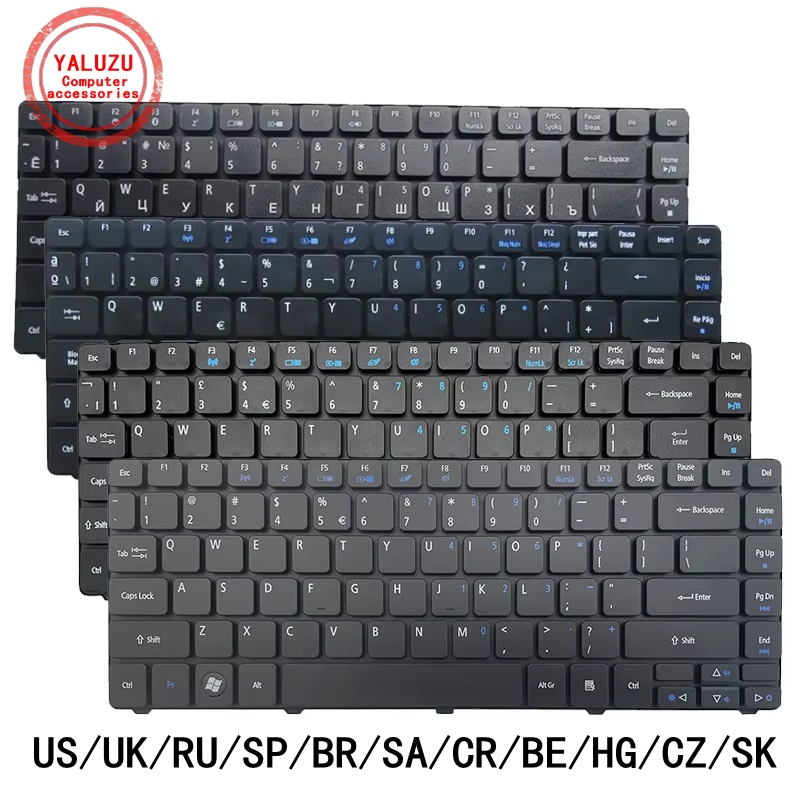 Laptop Accessories Acer - Keyboard Laptop US/UK/RU/SP/BR/SA/CR/BE/HG/CZ/SK untuk ACER 3410G