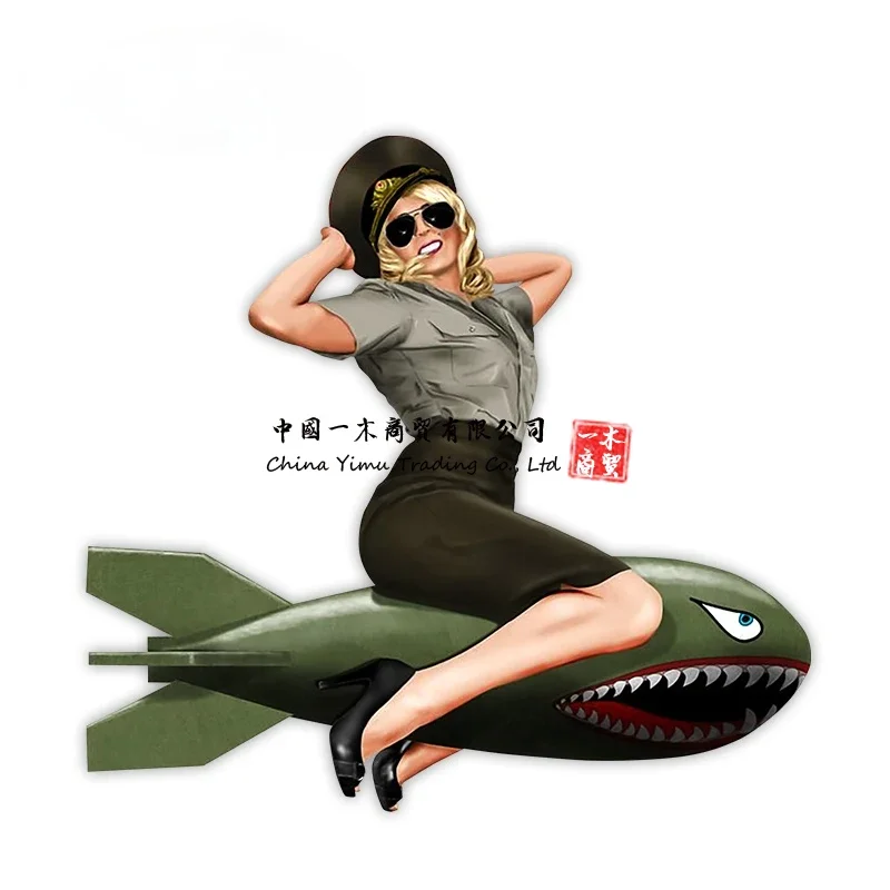 Laptop Accessories Logo - Stiker Mobil Pin Up Girl Vintage