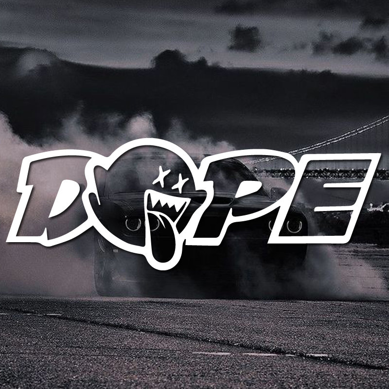 Laptop Accessories Design - Stiker Vinyl Premium Desain DOPE, Dekal
