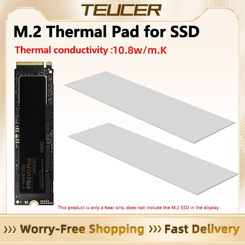 Laptop Accessories Cooling Pad - TEUCER bantalan termal M.2, 10.8W/mk 70x20mm