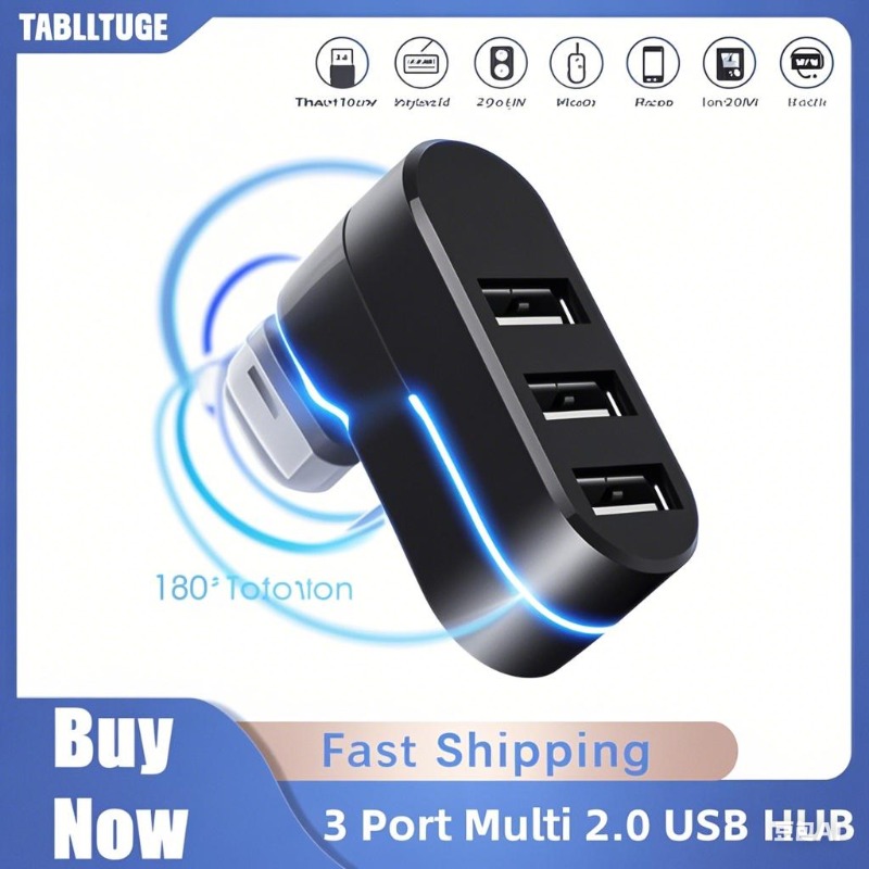 Laptop Accessories For Programmers - BARU Hub USB 3 Port Multi