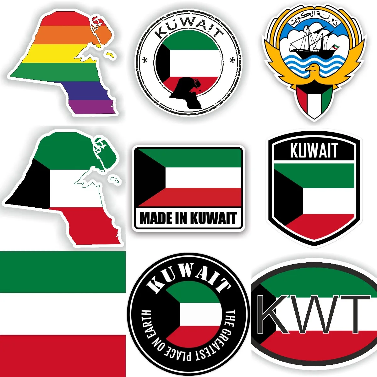 Laptop Accessories Kuwait - Stiker PVC Kreatif Lambang Nasional Peta