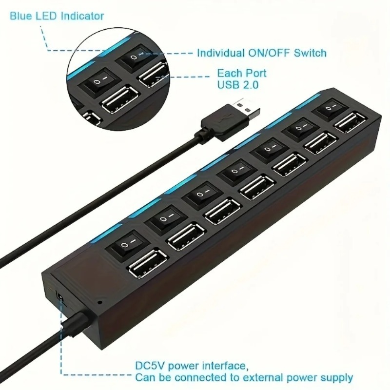 Adaptor Daya Pemisah Port USB  - Laptop Accessories For Programmers ulasan dan harga