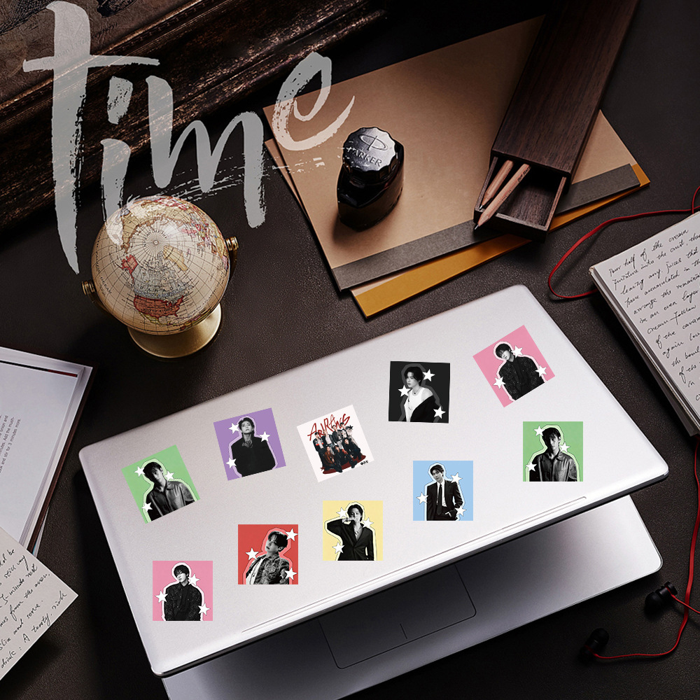 Stiker Dekoratif Bintang K-pop - Laptop Accessories Wholesale ulasan dan harga
