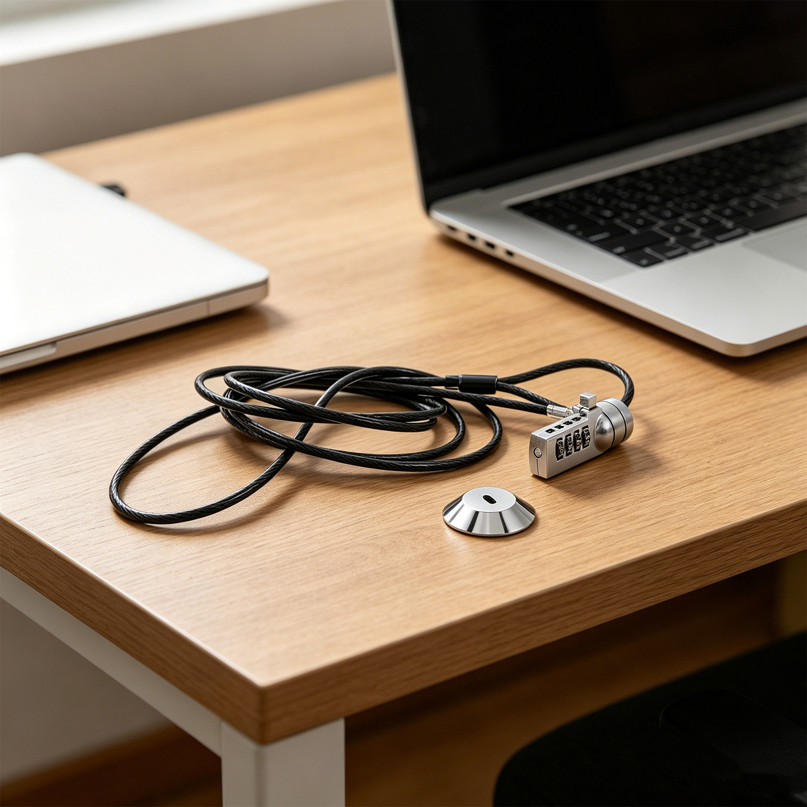 1 Set Kunci Laptop Kombinasi 4 - Laptop Lock Cable ulasan dan harga