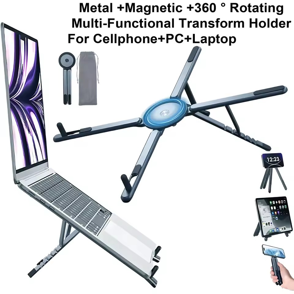 Penyangga Ponsel Magnetik Port - Laptop Accessories For Office ulasan dan harga