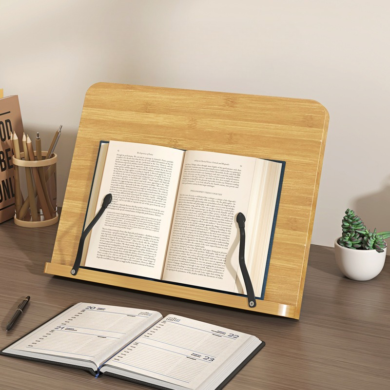 Penyangga Buku Kayu, Penyangga - Laptop Accessories For Office ulasan dan harga