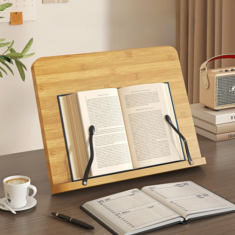 Penyangga Buku Kayu, Penyangga - Laptop Accessories For Office ulasan dan harga