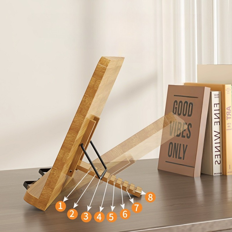 Penyangga Buku Kayu, Penyangga - Laptop Accessories For Office ulasan dan harga