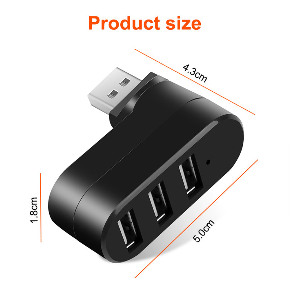 3 Port Multi 2.0 USB HUB Mini  - Laptop Accessories For Programmers ulasan dan harga