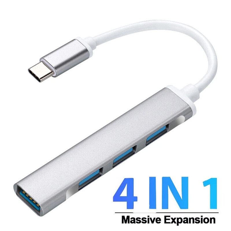 4-In-1 Type-C Extender Hub 4 P - Laptop Accessories For Programmers ulasan dan harga
