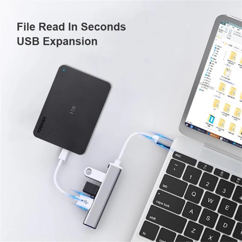 4-In-1 Type-C Extender Hub 4 P - Laptop Accessories For Programmers ulasan dan harga