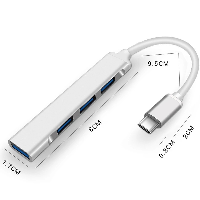 4-In-1 Type-C Extender Hub 4 P - Laptop Accessories For Programmers ulasan dan harga