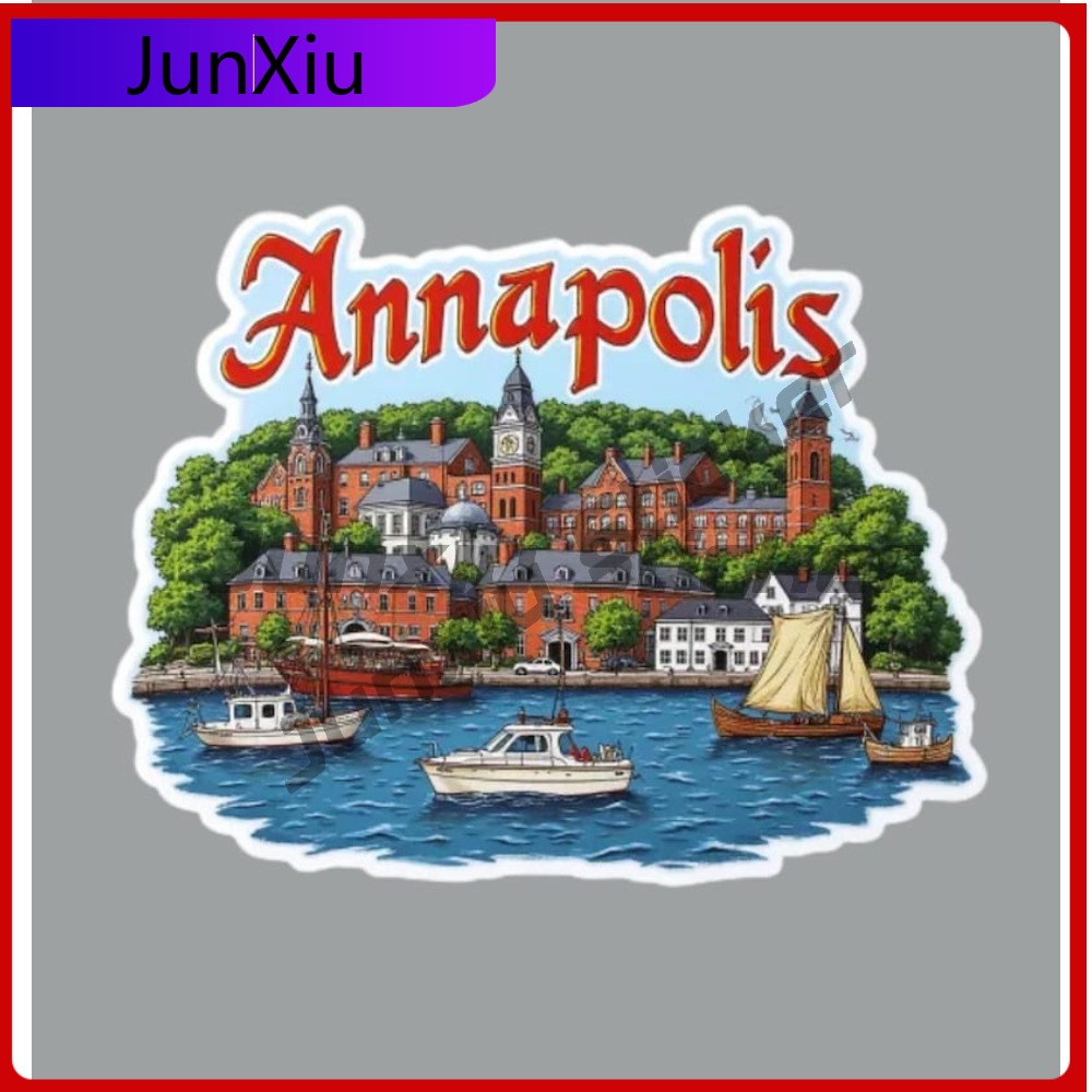 Stiker Perjalanan Annapolis Ma - Laptop Accessories Logo ulasan dan harga