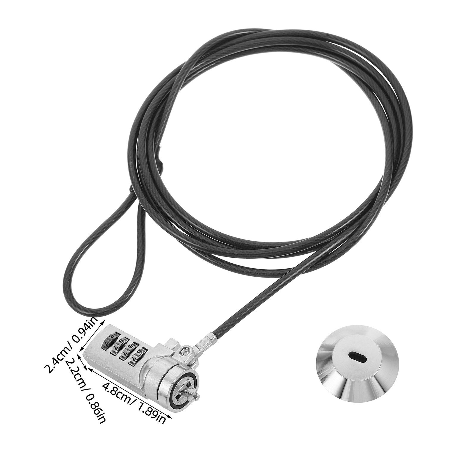 1 Set Kabel Kunci Laptop Kombi - Laptop Lock Cable ulasan dan harga
