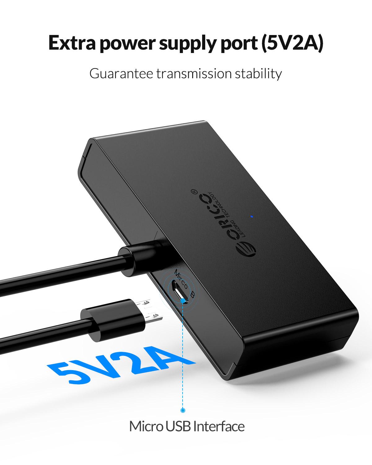 ORICO Hub USB 4 Port Multi USB - Laptop Accessories For Programmers ulasan dan harga