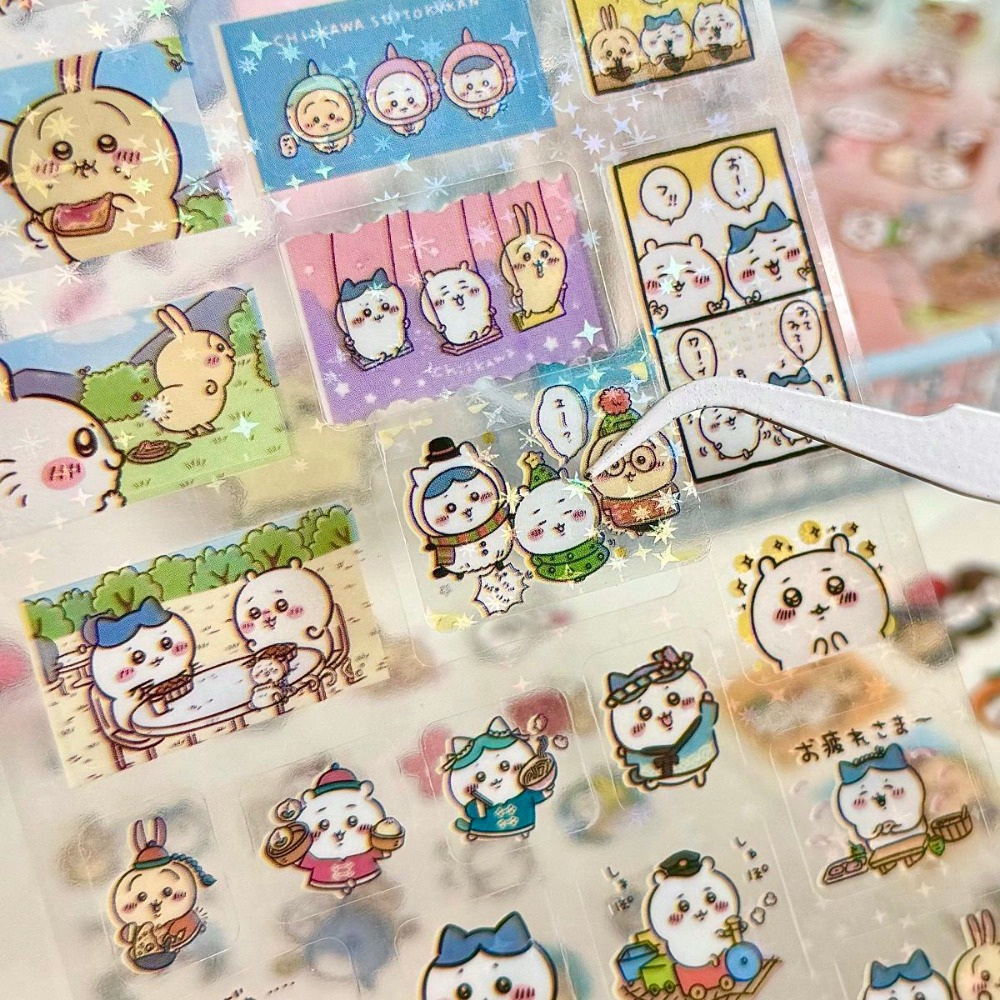 30 Buah Stiker Laser Chiikawa  - Laptop Accessories Wholesale ulasan dan harga