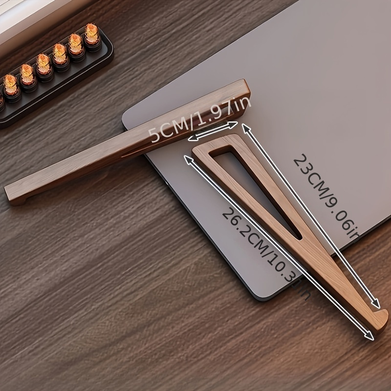 Dudukan Laptop Kayu Lipat Port - Laptop Accessories Design ulasan dan harga