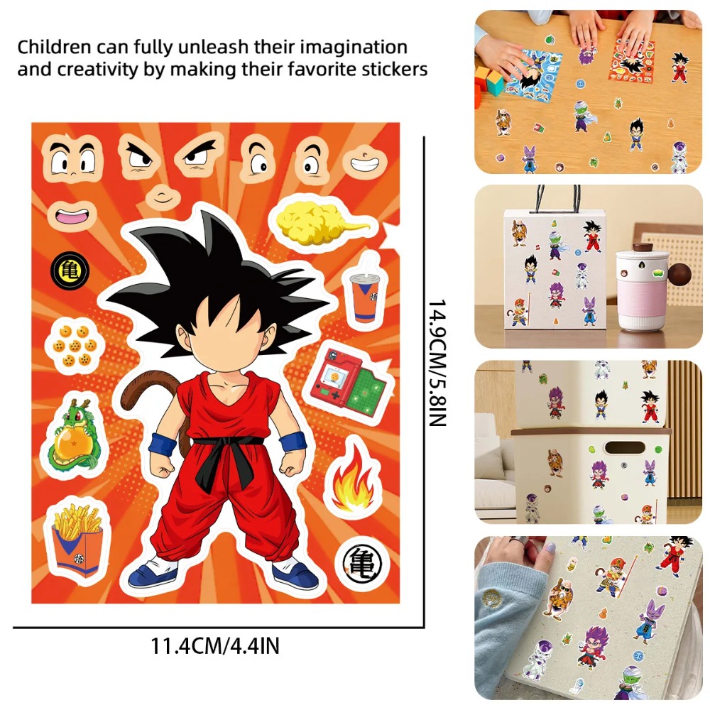 8/32 Lembar Stiker Anime Drago - Laptop Accessories Wholesale ulasan dan harga