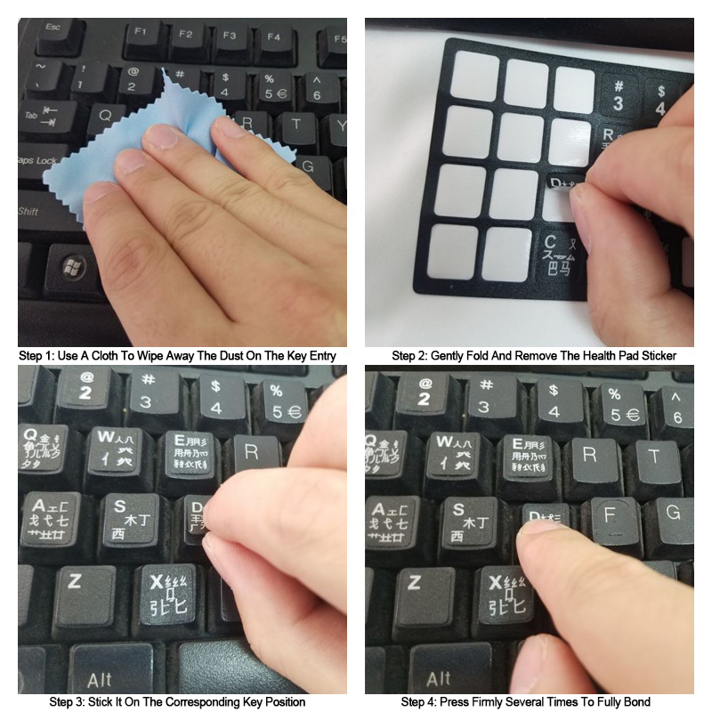 1/2/10 Pcs Stiker Keyboard Ukr - Laptop Accessories For Programmers ulasan dan harga