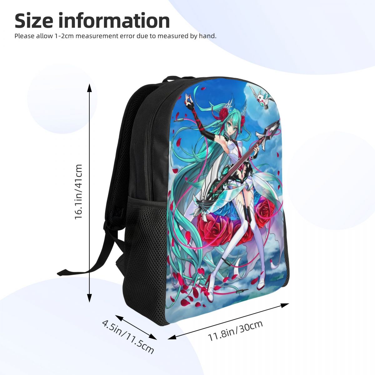 Ransel Mawar H-Hatsuned M-Miku - Laptop Accessories 3D Print ulasan dan harga