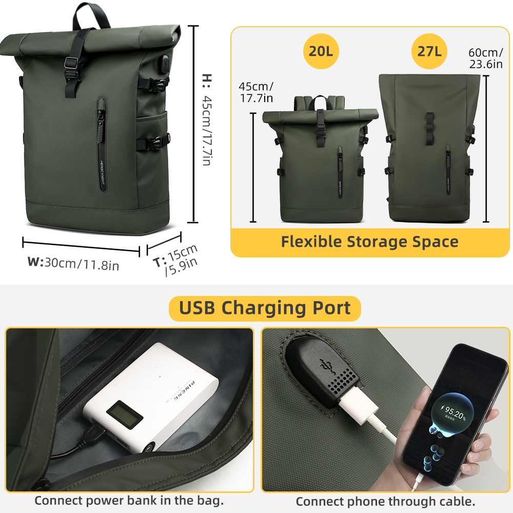 Tas punggung pria, ransel taha - Laptop Bag Waterproof ulasan dan harga