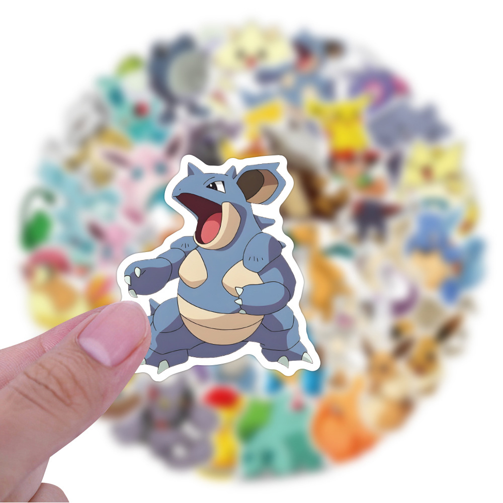 50/60 Buah Stiker Pokemon Anim - Laptop Accessories Wholesale ulasan dan harga