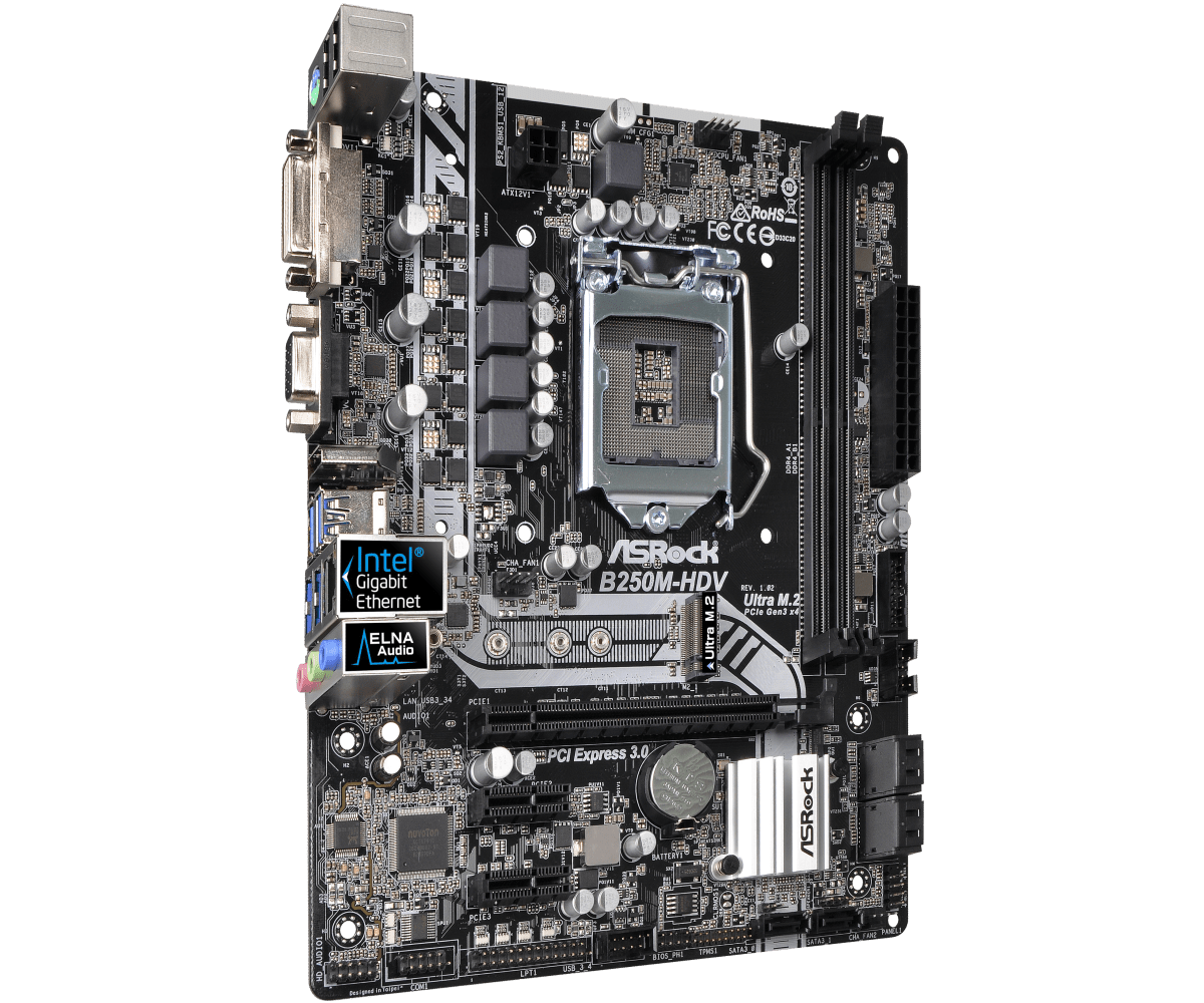 Papan Induk ASRock B250M-HDV L - Intel Cpu Core I5 ulasan dan harga