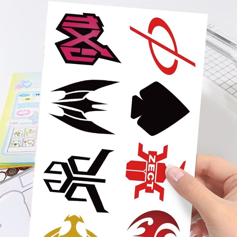 60 Lembar Stiker Logo Kamen Ri - Laptop Accessories Wholesale ulasan dan harga