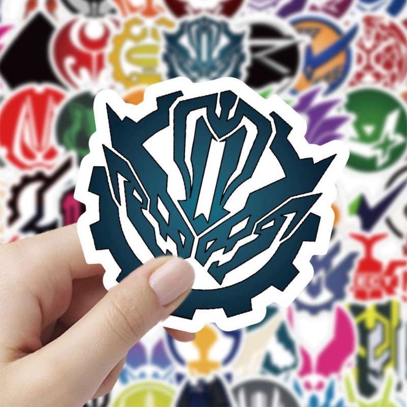 60 Lembar Stiker Logo Kamen Ri - Laptop Accessories Wholesale ulasan dan harga