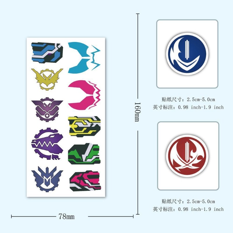 60 Lembar Stiker Logo Kamen Ri - Laptop Accessories Wholesale ulasan dan harga